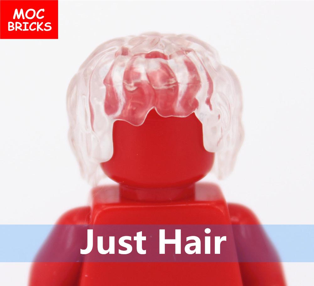 Нетоксичные 5 шт./лот Детали Moc Кирпичики Женские Волосы Собранные Частицы Строительные Блоки Аксессуары Детские Игрушки Пластиковые Куклы