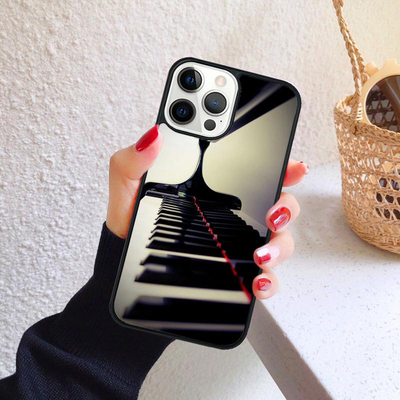 Чехол для телефона с клавишами пианино для iPhone 17 Air 16 Coque 15 14 12 13 PLUS 11 PRO MAX Задняя крышка Fundas Shell