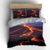 Erupting volcano with lava. Bedding sets Duvet cover sets Duvet covers Pillowcases(1*Duvet Cover 2*Pillowcases without duvet insert)