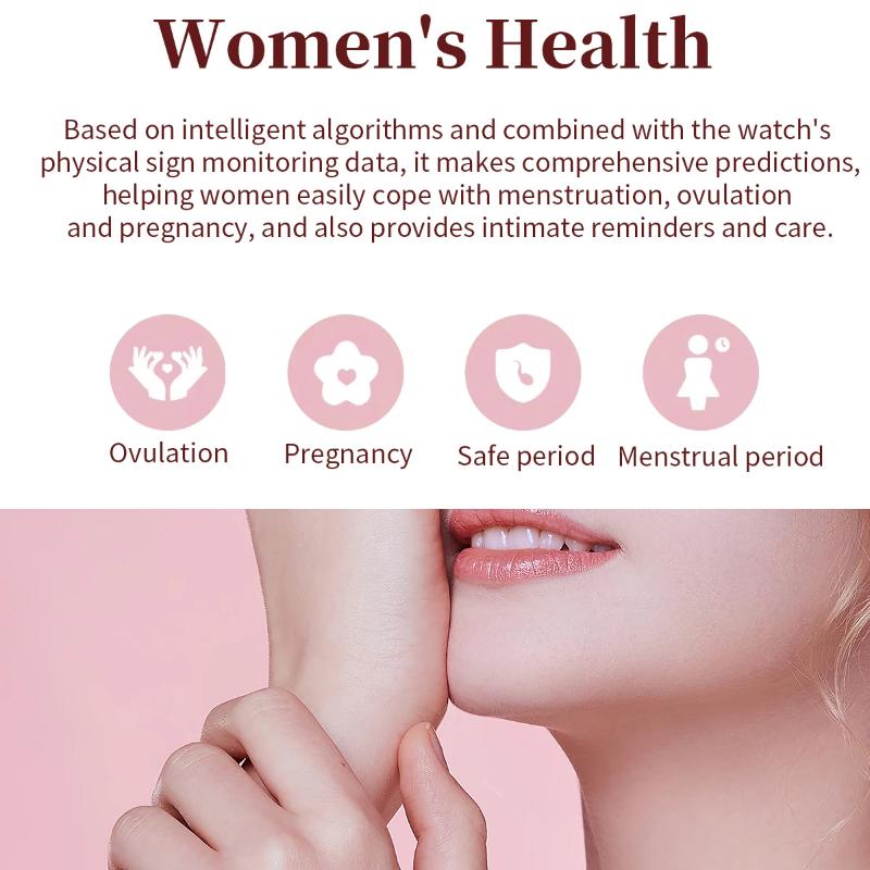 2025 New Fashion Smart 1.75" HD Display Watch Women AMOLED Curved Screen IP68 Waterproof Health Call Smartwatch Apple Watch Ladies for Lady Gift