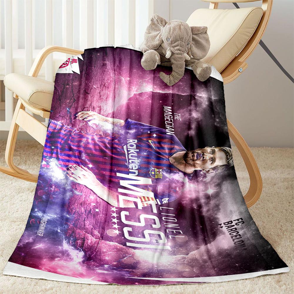 Argentina Football Player Blanket Comfortable Great for Office Chair Picnics for All Occasions Digital Print Best Holiday Gift for Friends Family