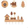 Wooden Key Holder 6 Hooks Sturdy Multipurpose Decorative Rustic Storage Hook