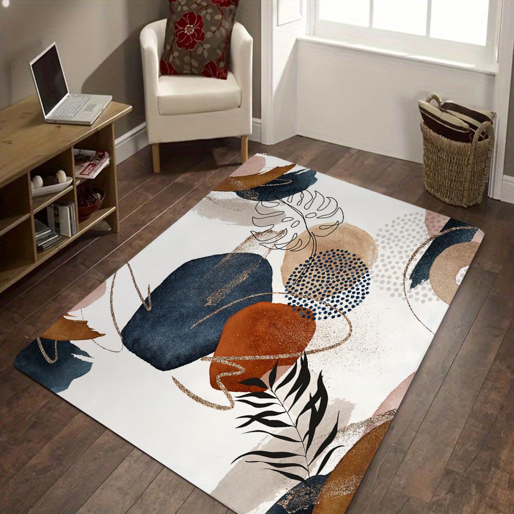 Современные коврики Leave Area Rugs Anti Slip Carpet для кухни, дома, гостиной, спальни, декора, напольный коврик, машинная стирка, фланелевые коврики