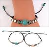 Handmade Turquoise Turtles Bracelet for Women and Men Stretchy Elastic Handchain Beach Accessory Christmas Jewelry Gift