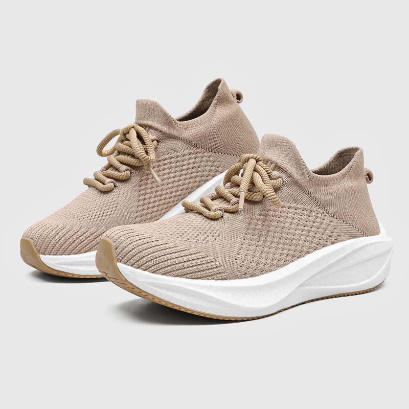 Унисекс кроссовки-слипоны большого размера из сетки Flyknit на толстой подошве