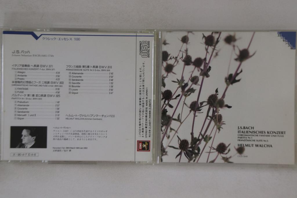 CD HELMUT WALCHA - Bach Italienisches Konzert CE255640 EMI Japan Classical Used
