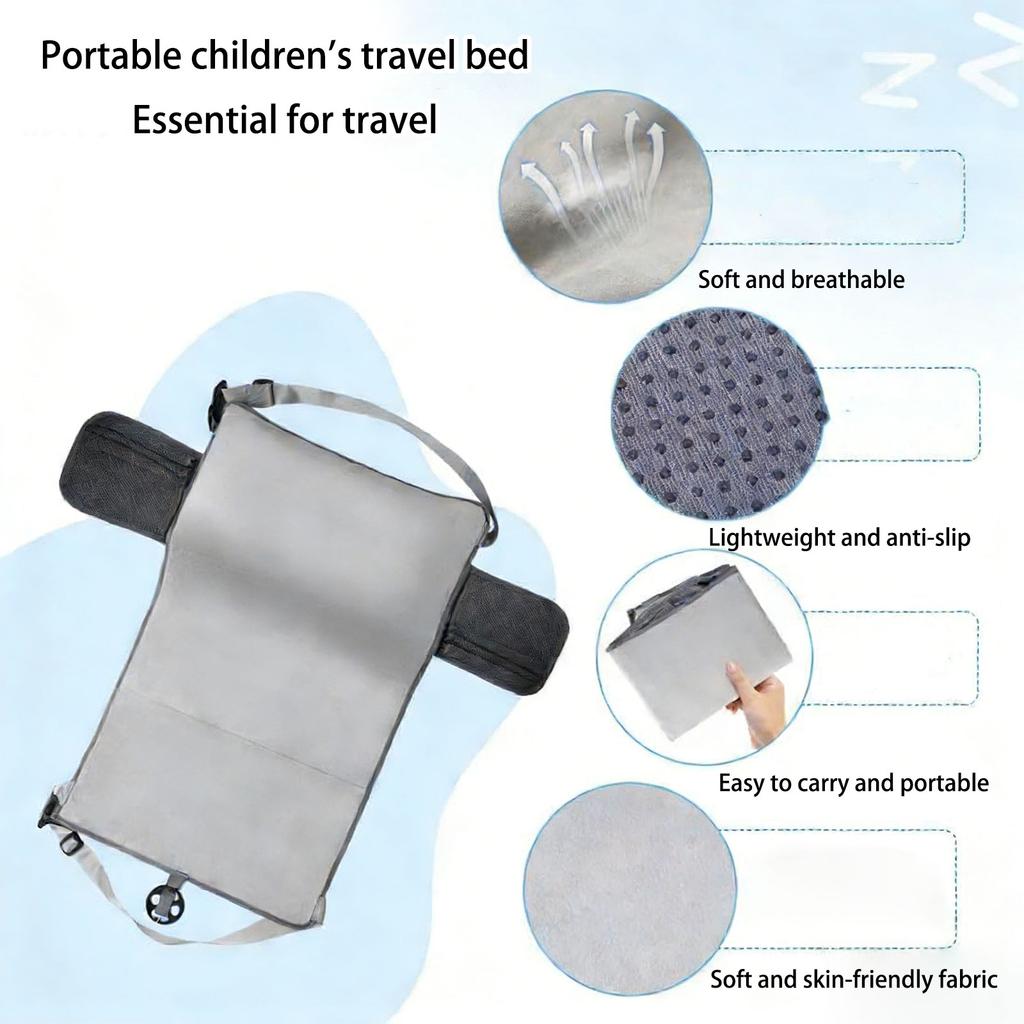 Удобный для путешествий детский удлинитель сиденья в самолете, легкий и простой в установке, для семейной поездки, детская кровать в самолете