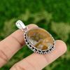 Polka Dot Agate Gemstone Pendant 925 Sterling Silver Pendant Designer Pendant Handmade Jewelry Gifts For Him