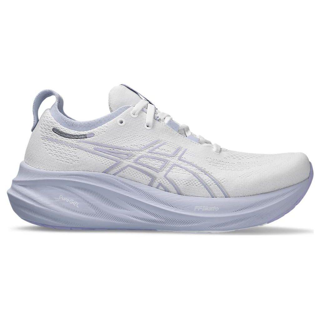 Asics Женские кроссовки Gel Nimbus 26 White Fresh Air Фиолетовые 1012B601-100