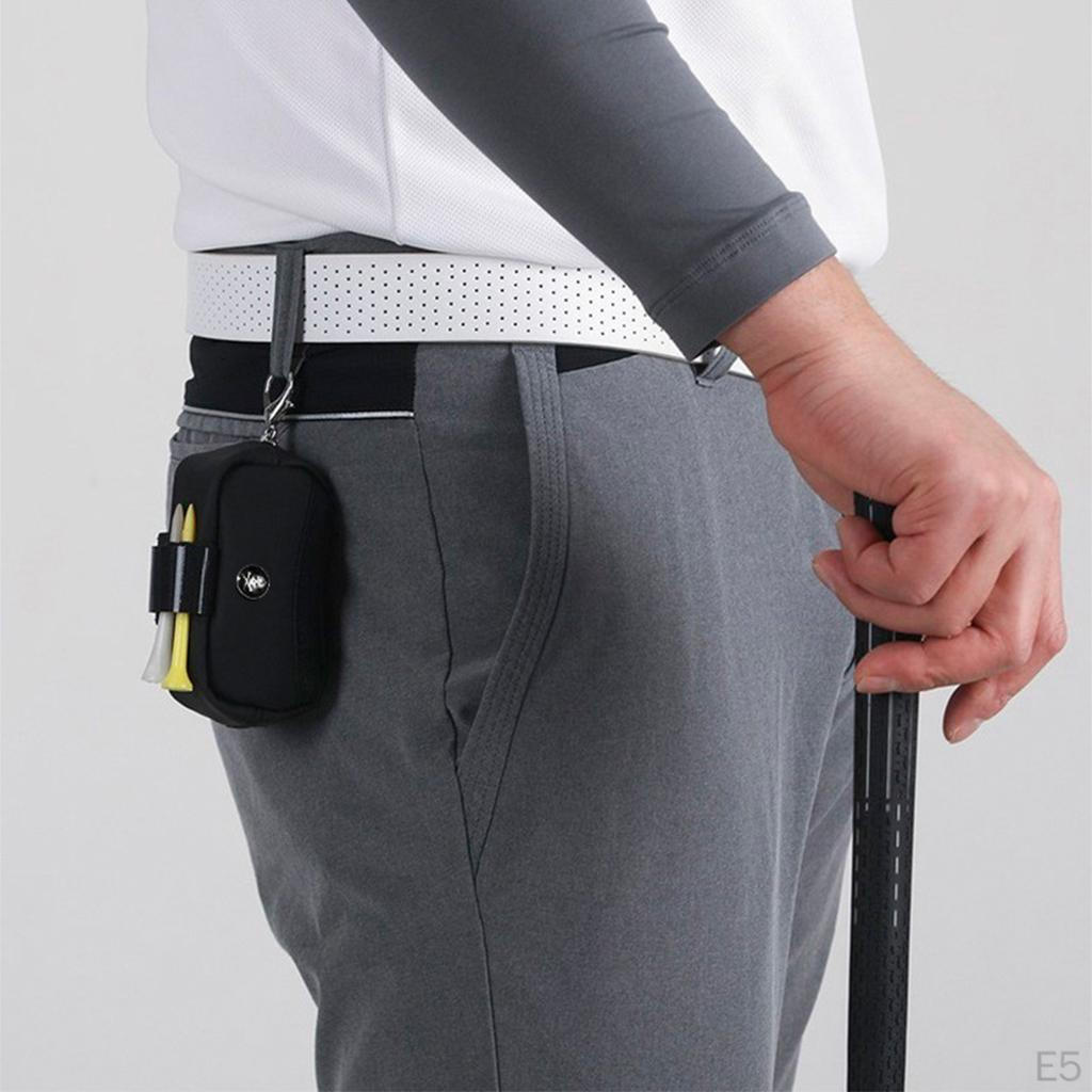 Golf Ball Carry Bag Portable for 2 3 Tees Mini Lightweight Pouch Holder