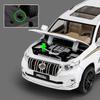 1:18 TOYOTA Land Cruiser Prado Off-Road SUV Diecast Alloy Model Pull Back Toy Car With Sound Light Vehicle Children Collect Gift