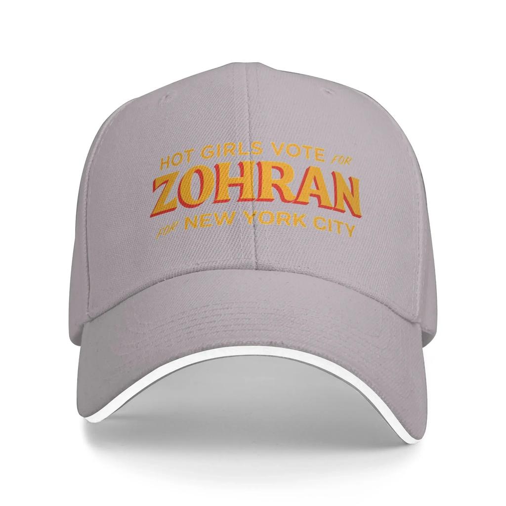 Hot Girl Vote for Zohran for New York City Baseball Cap  Unisex Men Custom DIY Summer Casual Outdoor Gym Sun Visor Baseball Caps