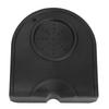 Black Multi Function Thicken Anti Skid Coffee Tamper Holder Silicone Pad Mat(Black)
