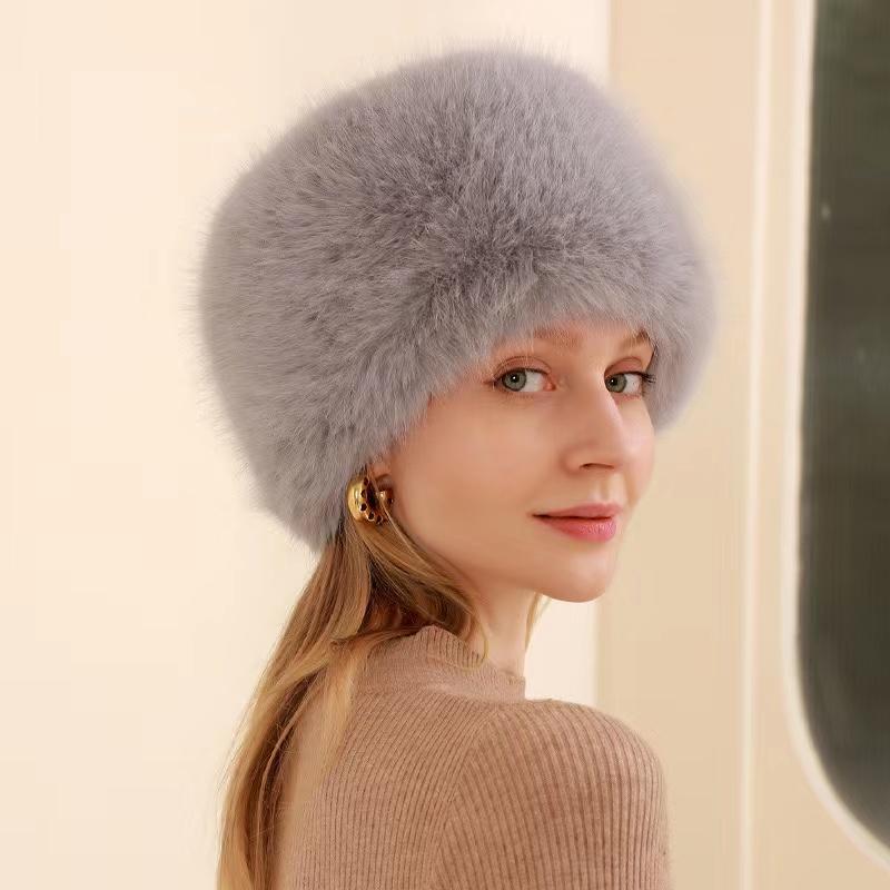 New Sweet and Stylish Hats Trendy Women's Outdoor Hats Exquisite Fairy Hats Teapot-Shaped Hats Faux Fur