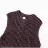 Knit Hollow Out Vest Skirts Set Women Sleeveless O-neck Blouses High Waist Slim Skirt Suits Female Fashion Lady Suit