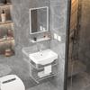 Square Ceramic Wall-Mounted Bathroom Sink