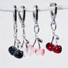 1 шт. Дизайнерский кулон-вишенка, кошелек, декор, украшение, брелок-вишенка, стильный брелок для молодой девушки, подвеска для сумки, аксессуар, фрукт, 7,5x2,6 см