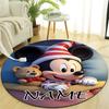 Personalized M-Mickey Round Chair Office Rug - Perfect for Mat, Office Chair & More - Ideal Gift for Birthdays and Holidays