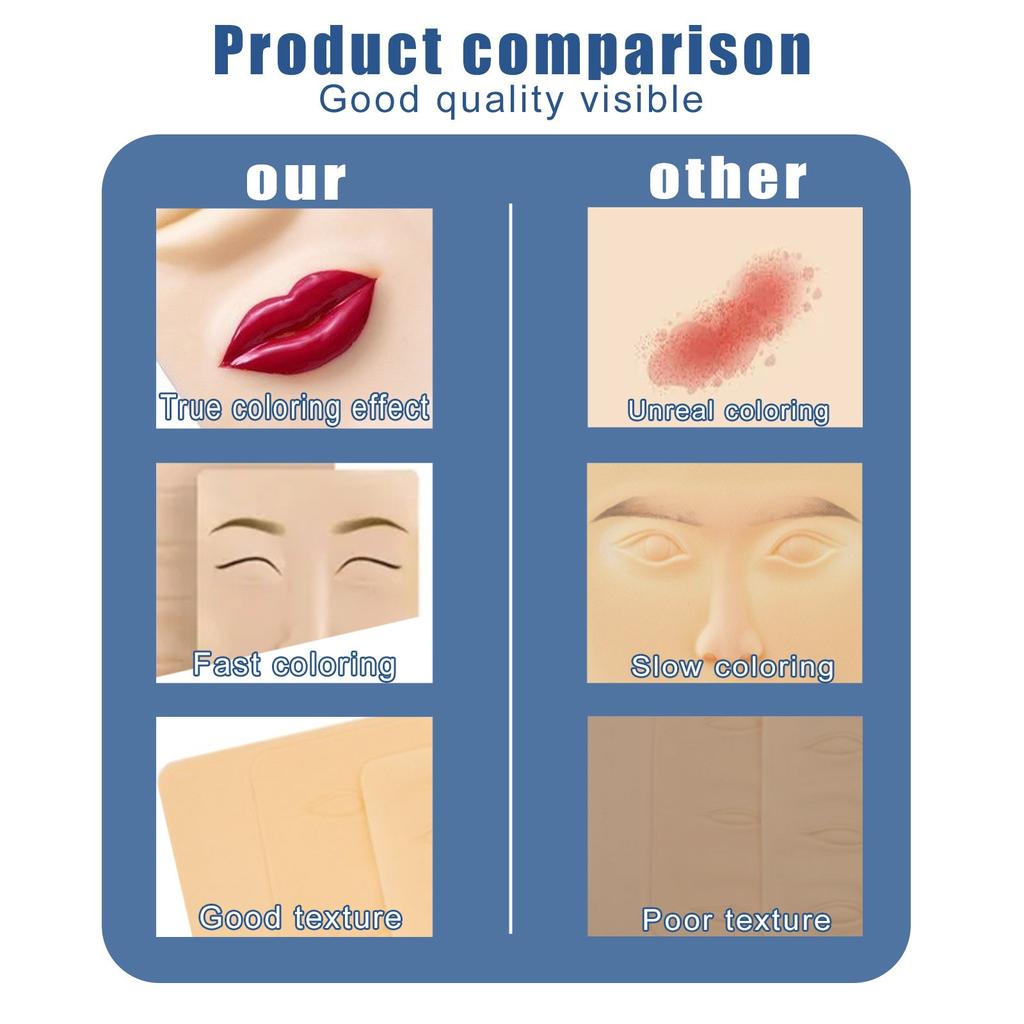 Инструмент для отработки навыков рисования на коже Инструмент для отработки навыков рисования на коже для линии бровей и губ