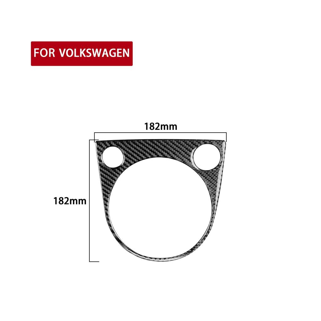 For Volkswagen Beetle 2012- Car Gear Panel Frame Decoration Cover Trim Sticker Decal Auto Interior Accessories Carbon Fiber