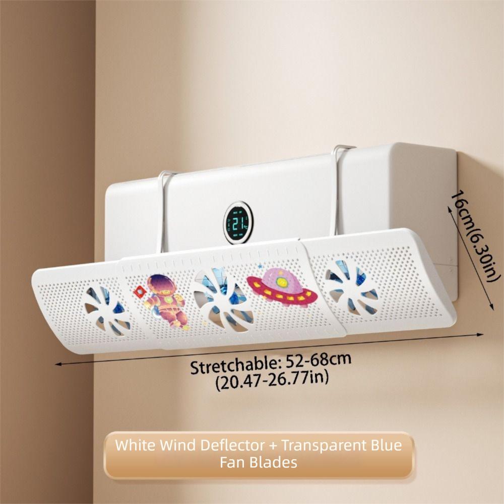 With 3 Fans Adjustable Air Vent Baffle Ceiling Vents Conditioner Baffle AC Vent Baffle  For Bedroom