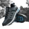 Winter Mens Hiking Casual Cotton Shoes Outdoor Plush Warm Women Footwear Waterproof Non-slip Work Shoes Men Snow Climbing Shoes