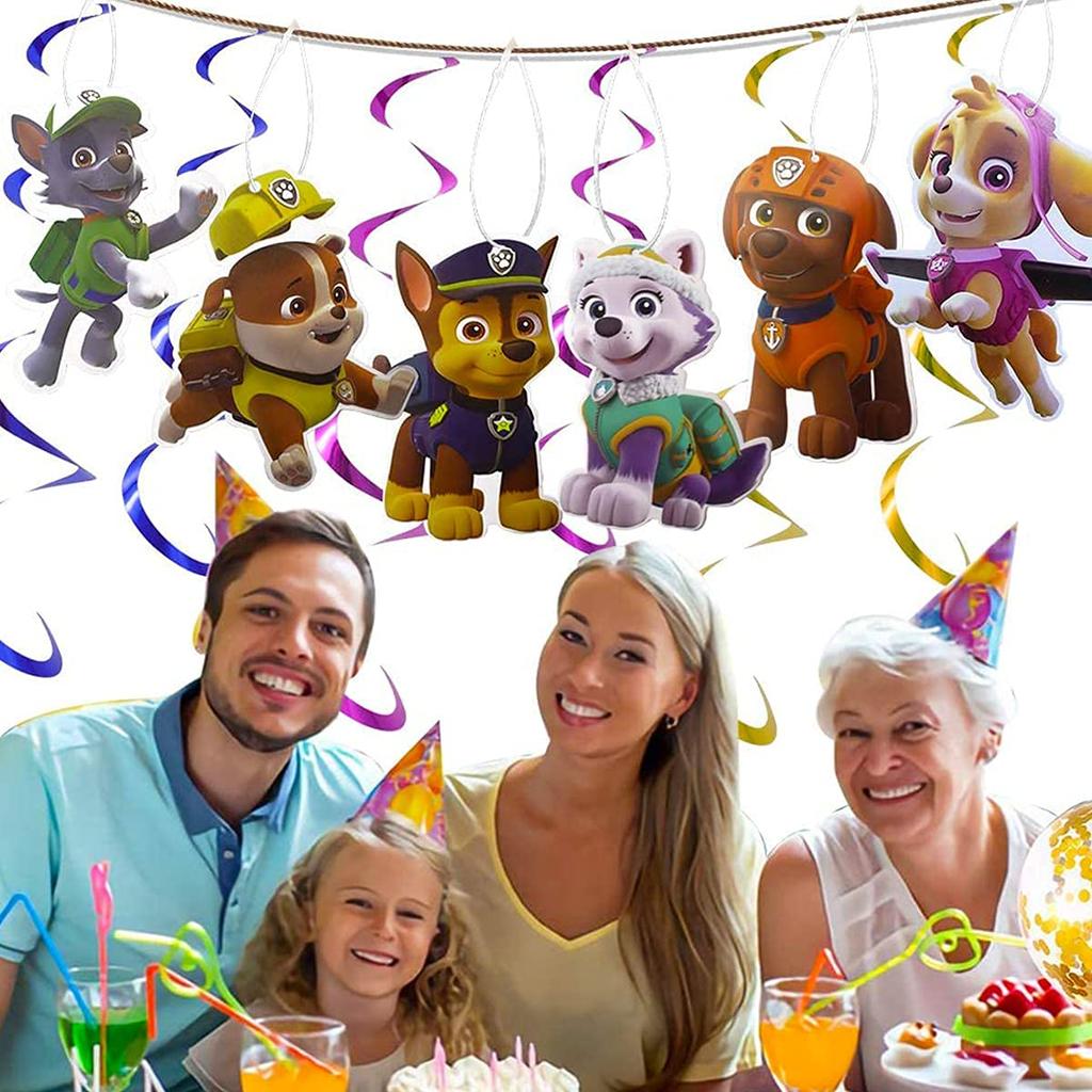 Fantasyon Paw Patrol набор воздушных шаров набор украшений на день рождения милый гирлянда на день рождения украшение на торт спиральная лента для воздушных шаров в комплекте