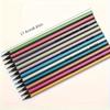 12pcs Vibrant Metallic Colored Pencils - Unleash Your Creativity With These Art Supplies