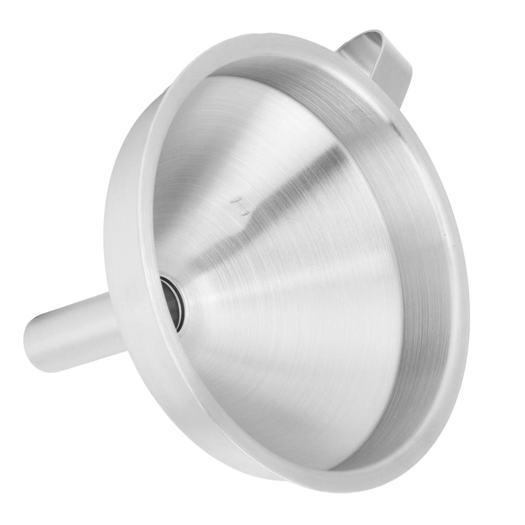 304 Stainless Steel Filling Funnel Separatory Oil Beer Coffee Water Liquid Funnel Kitchen ToolMedium Size 13cm