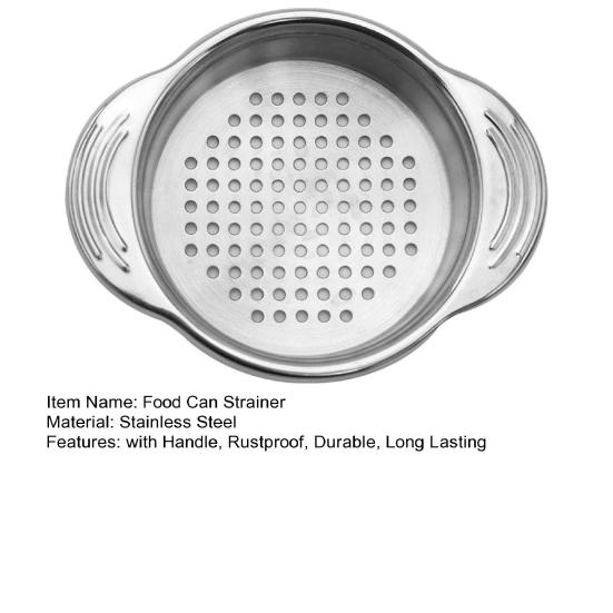 1/2 шт. ситечки для банок, пресс для тунца из нержавеющей стали, ситечки для банок с ручкой, можно мыть в посудомоечной машине, металлический пресс для тунца, крышка, дуршлаг для консервирования, фильтры для банок