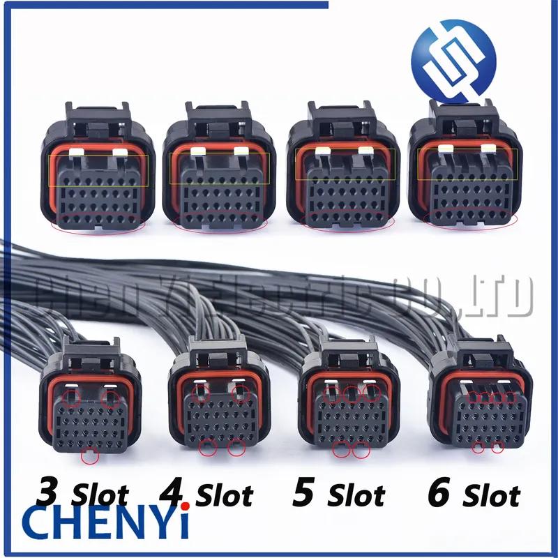 26 Pin Auto ECU Computer Connector Oil Gas Electrical Plug 3-1437290-7 3-1437290-8 1473416-1 1473416-2 With 30cm or 200cm Wires