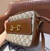 [Pre-Owned] Gucci Horsebit 1955 Small Shoulder Bag 'Beige/Ebony' - Excellent #B2X0G4