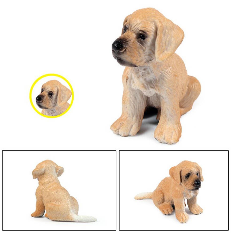 Mini Craft Simulation Dog Farm Accessories Hound Miniature Ornaments Figurines Animal Model