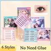 Press On Self Adhesive Cluster Lashes 12 Zodiac Series Individual Eyelash  DIY Eyelash Extension