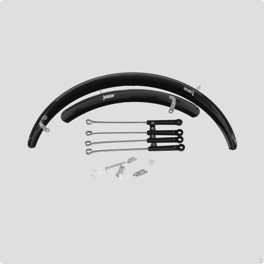 Комплект грязевых щитков для велосипеда EasytoInstall Набор с креплениями Защита переднего колеса