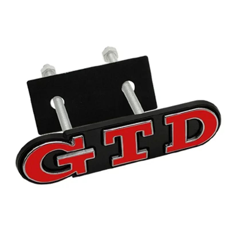 3D Metal GTD Front Grille Badge Emblem Sticker for VW Polo Golf 5 6 7 CC Passat Jetta MK4 MK5 MK6 Car Styling