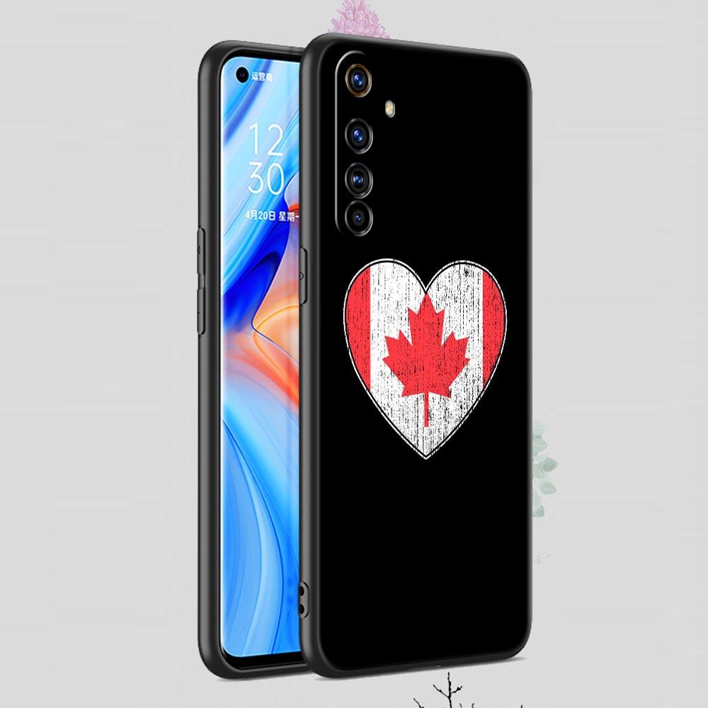 Кленовый флаг Канады любовь футбол для Realme GT Neo 2 3 чехол для телефона Realme 9 8 5G 7 6 GT2 Pro Plus 9i 8i C21Y C3 C11 C25 C35 чехол