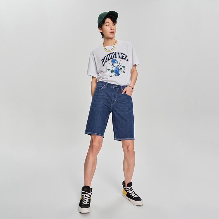 Lee Denim Shorts Men's Light Blue Moderate LMB100902200228A02911