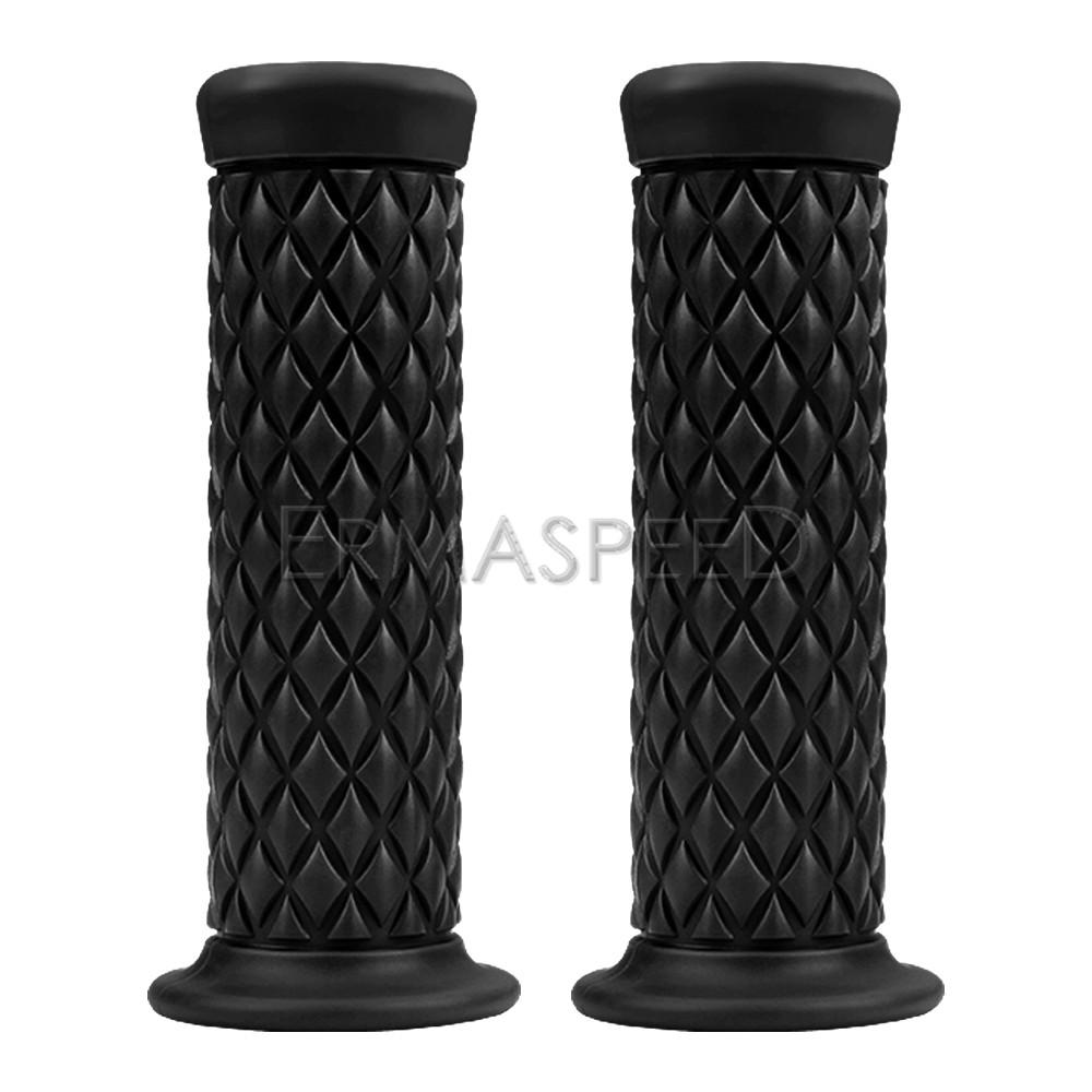 Ретро мотоциклетные ручки, универсальные 7/8 "22 мм 24 мм, нескользящие резиновые ручки руля для мото скутера, мотокросса, мотоцикла