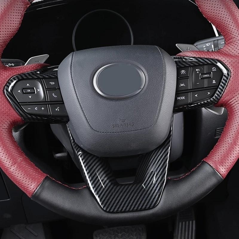 For Lexus RX 350 350h 450h+ 500h 2024 ABS carbon Car Steering Wheel Frame Cover Decoration Trim Interior Accessories