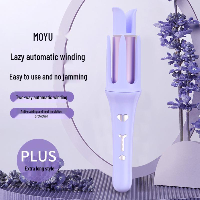 36mm Large Wave Negative Ion Automatic Curling Iron - Hair-Friendly & Creates Water Ripple Curls