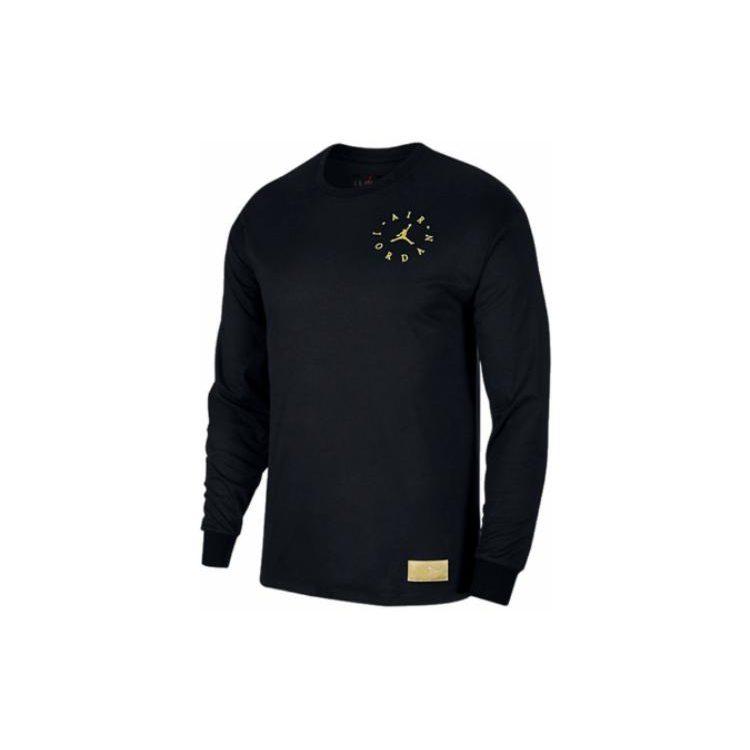 Jordan T Shirts Men's Black Crew Neck Moderate BQ5785-010