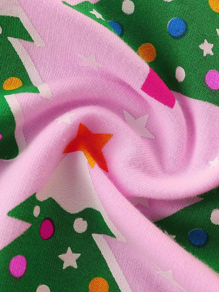 Европейская и американская детская толстовка с принтом рождественской елки - с длинным рукавом, осенне-зимний мультяшный дизайн