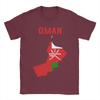 Mens TShirt Oman Map Flag Pride Funny Cotton Tees Short Sleeve Patriotic Omani National Emblem Art T Shirt Crew Neck Clothes