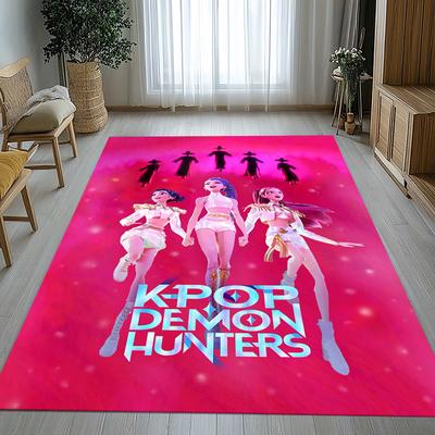 K-Pop Охотники на Демонов Золотые Мальчики Саджа Коврик для Гостиной Нескользящий Мягкий Ковер для Спальни Игровой Комнаты Дивана, Домашний Декор Придверный Коврик