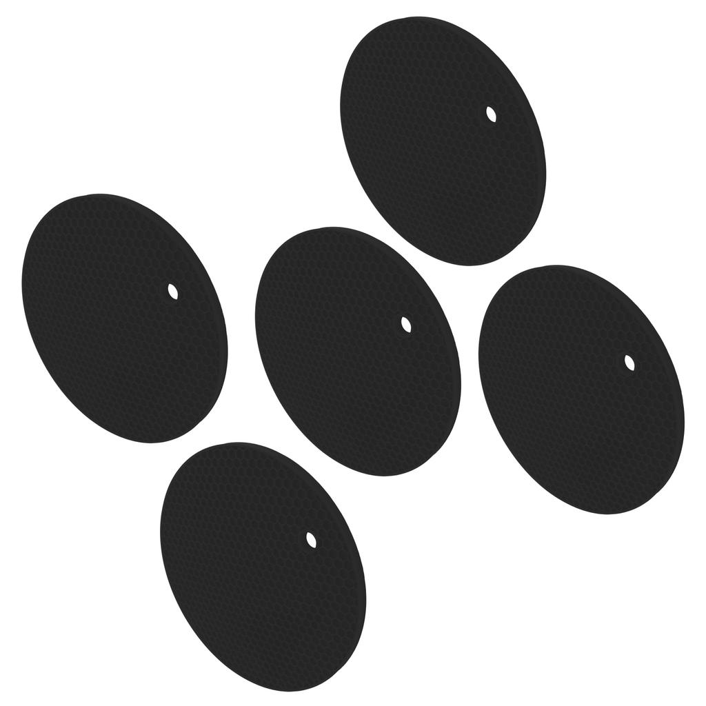 5 шт. силиконовые подставки под горячее, круглые, многоцелевые, термостойкие, нескользящие, держатели для горячих горшков