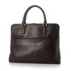 [Натуральная кожа G] Портфель деловой из натуральной кожи, Унисекс, Тонкий, Компактный стиль, Темно-коричневый