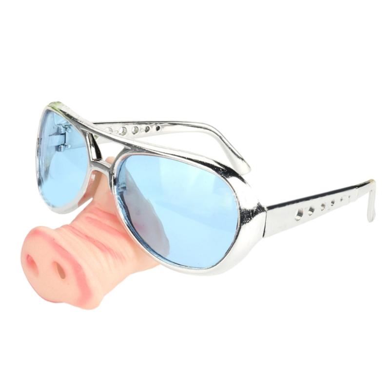 Creative Pig Big Nose Glasses Halloween Funny Cosplay Costumes Accessories Festival Party Prank Props Eyewear For Adults Kids