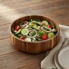 Rustic Style Salad Bowl Vintage Fruit Serving Bowl High-end Acacia Wooden Bowl  Yogurt
