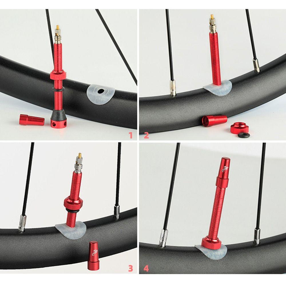 Бескамерный ниппель Presta из алюминиевого сплава 44 мм 60 мм Велосипедный ниппель Велосипедный ниппель для шины для большинства велосипедов